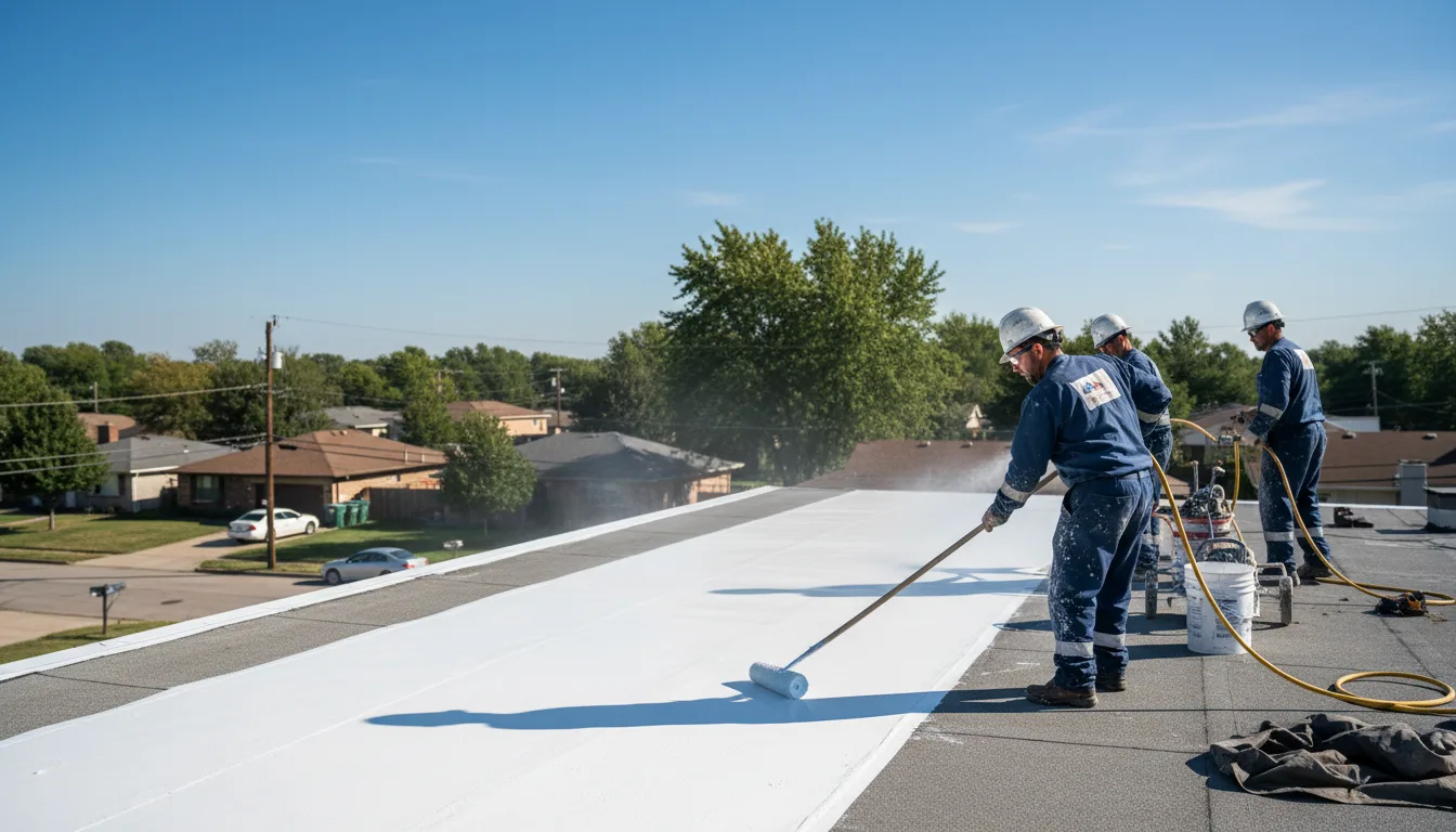 Commercial roof coating in East Lynne, MO near me